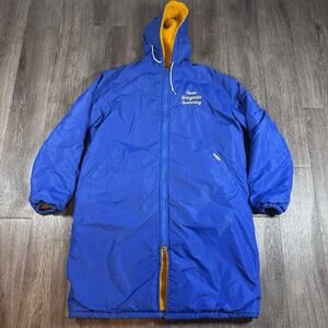 Vintage TruWest Jacket Adult L Blue Sherpa Lined Coat Parka Santa Margarita